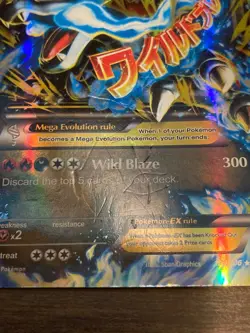 [POOR COND] M Charizard EX Ultra Rare Holo Pokemon Card XY 108/106 Mega Dragon - Image 5