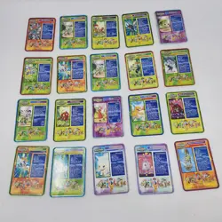 20 Lot Digimon Tin Metal Cards Taco Bell Agumon Angemon Gomamon and more 2000 - Image 2