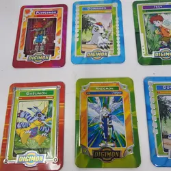 20 Lot Digimon Tin Metal Cards Taco Bell Agumon Angemon Gomamon and more 2000 - Image 3