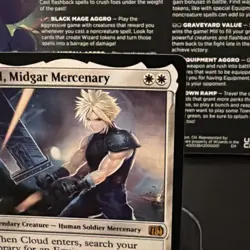 MTG Cloud, Midgar Mercenary | M 0010 | NM | Non-Holo | Final Fantasy | Magic! - Image 3