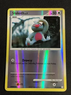 Pokemon Card - Slakoth Mysterious Treasures 99/123 Common Reverse Holo - Image 1