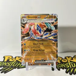 Pokemon TCG - Greninja ex 106/167 Twilight Masquerade Double Rare Holo - NM - Image 1