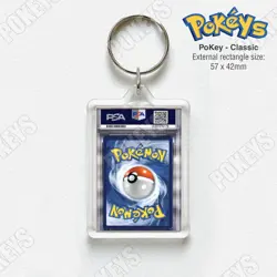 Charizard 1st Edition Shadowless | Classic PSA "Graded" Pokemon Inspired Keyring - Image 3
