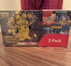 Pokemon Surging Sparks Scarlet & Violet Elite Trainer Box Booster Bundle- Sealed - Image 1