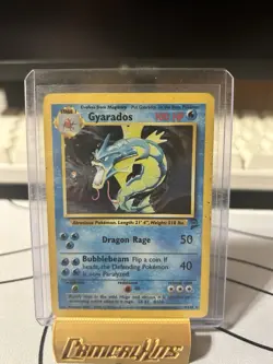 Pokemon TCG Gyarados Base Set Holo Rare 006/102 Stage 1 100 HP English Card-HP - Image 1