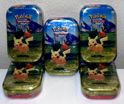 (LOT OF 5) Pokemon TCG Mega Evolutions Ascended Heroes Mini Tins Set NEW SEALED! - Image 1