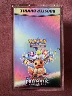 Pokemon Prismatic Evolutions 10x Booster Bundle Display Case Sealed w/ Acrylic - Image 1