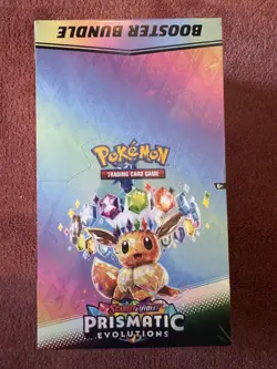 Pokemon Prismatic Evolutions 10x Booster Bundle Display Case Sealed w/ Acrylic - Image 2