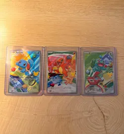 Pokemon TCG First Partner Illustration Collection Series 1 Kanto GEN 1 Starters - Image 1