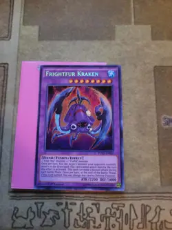 YUGIOH FRIGHTFUR KRAKEN FUEN-EN020 SECRET 1ST ED NM - Image 2