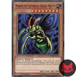 Yugioh Perfectly Ultimate Great Moth LED2-EN013 Common 1st Edition NM - Image 1
