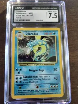 Pokemon Gyarados Base Set 6/102 Holo Rare 1999 Wizards CGC 7.5 Graded Card - Image 1