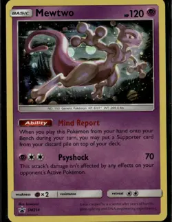 Mewtwo Promo SM Promos SM214 Psychic Holofoil Pokemon Card - Image 1