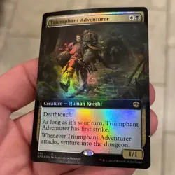 Nm Triumphant Adventurer Extended Art Foil FORGOTTEN REALMS MTG Magic The Gather - Image 2