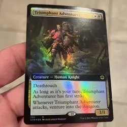 Nm Triumphant Adventurer Extended Art Foil FORGOTTEN REALMS MTG Magic The Gather - Image 3