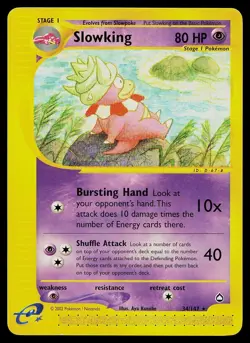 Pokemon Card - Slowking Aquapolis 34 Rare - Image 1
