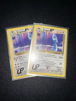 Pokemon TCG Dragonair 22/130 Base Set 2 Regular Rare LP - Image 3