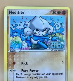 Meditite 56/100– Crystal Guardians (Stamped) - NM - 2006 Pokemon TCG - Image 2