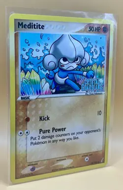 Meditite 56/100– Crystal Guardians (Stamped) - NM - 2006 Pokemon TCG - Image 5