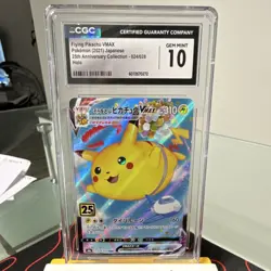 Pokemon Flying Pikachu VMAX 024/028 25th Anniversary Holo CGC 10 Triple Rare - Image 1