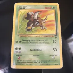 Pokemon TCG WOTC Base Set 2 Pinsir 29/130 Non Holo Rare Vintage LP * - Image 1