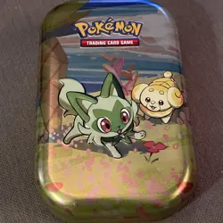 Pokemon TCG Paldea Friends Sprigatito #0906 Mini Tin EMPTY - Image 1
