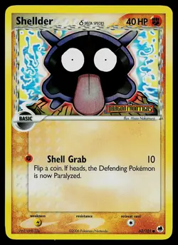 Pokemon Card - Shellder Dragon Frontiers 63/101 Common Reverse Holo STAMPED - Image 1
