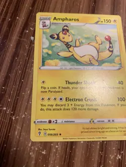 Ampharos 56/203 NON HOLO Rare Pokemon TCG Evolving Skies Card - Image 4