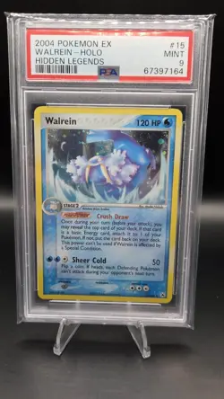 Walrein 15/101 — PSA 9 (Mint) — EX Hidden Legends — Rare Vintage Pokemon Card - Image 1