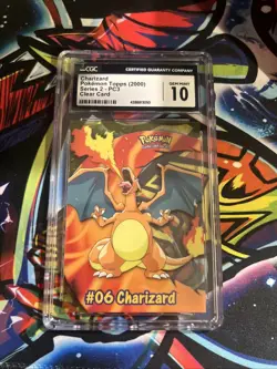 CGC 10 Charizard 06 PC3 2000 Topps Clear Card Pokemon - Image 1