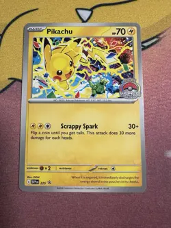 Pokemon Pikachu TCG Promo Card SVP225 2025 World Championships - Image 1