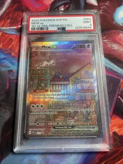 2023 Pokemon SVP EN 151 Ultra Premium Collection #053 Mew ex PSA 9 MINT - Image 1