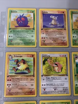 Pokemon TCG 1st Edition Jungle Non Holo Binder Page Lot - WOTC VTG 1999 LP/MP - Image 3