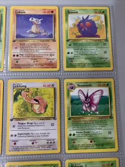 Pokemon TCG 1st Edition Jungle Non Holo Binder Page Lot - WOTC VTG 1999 LP/MP - Image 4