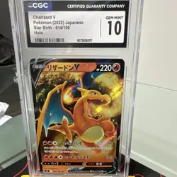 Pokemon Charizard V 014/100 S9: Star Birth Holo Japanese Double Rare CGC 10 - Image 1