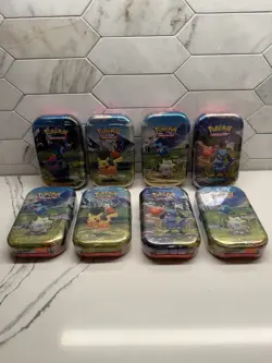 Pokemon Ascended Heroes Mini Tin Lot X8 Tcg Factory Sealed Mega Evolution 💎💎 - Image 2