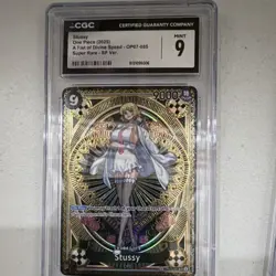 One Piece Stussy OP07-085 Super Rare SP Foil A Fist of Divine Speed CGC 9 2025 - Image 1