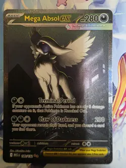 Pokemon Mega Absol EX Character Card MEG 180/132 Rare Full Art Holo Darkness - Image 1