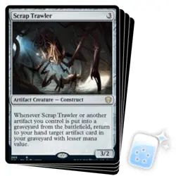 SCRAP TRAWLER X4 Commander 2021 Magic MTG MINT CARD - Image 1