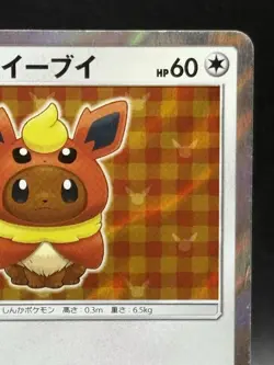 Flareon Poncho Wearing Eevee 139/SM-P 2017 Promo Japanese Ver Pokemon Cards VG 3 - Image 3