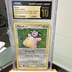 Pokemon Miltank 017/034 Classic Holo CGC 10 Pristine Graded Card - Image 1