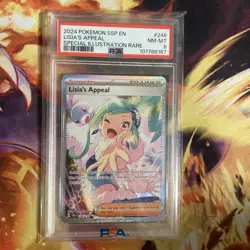 Lisia's Appeal Holo Card PSA 8 Surging Sparks 246/191 SV08 - Image 1