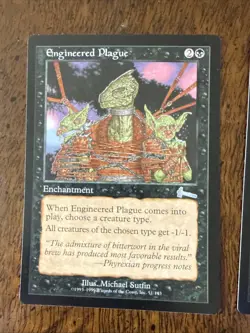 MTG Magic the Gathering Engineered Plague Urza's Legacy - Image 1