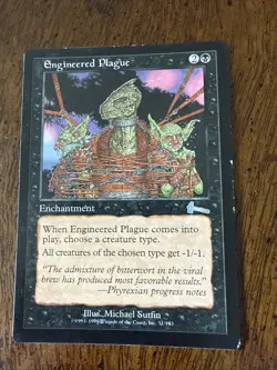 MTG Magic the Gathering Engineered Plague Urza's Legacy - Image 3