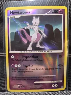 Pokemon Mewtwo TCG Reverse Holo Rare Card 11/146 Legends Awakened LP - Image 1