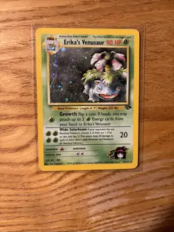 Pokemon TCG Gym Challenge Erika's Venusaur Holo Rare Card 4/132 - Image 1