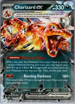 Charizard ex 125/197 SV03: Obsidian Flames - Pokemon Card - NM - Image 1