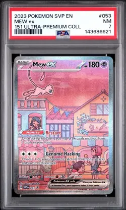 2023 Pokemon SVP EN-SV Black Star Promo 053 Mew EX 151 PSA 7 - Image 1