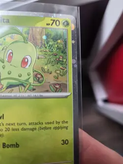 Pokemon Ascended Heroes #8/217 Chikorita Cosmos Holo with Swirl - Image 2