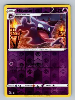 Haunter 065/196 Reverse Holo SWSH11: Lost Origin NM - LP Pokemon TCG - Image 1